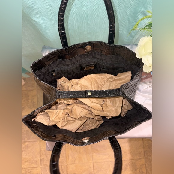 Like New! EUC - Furla Medium Croc-Embossed Leather Tote - Picture 6 of 11